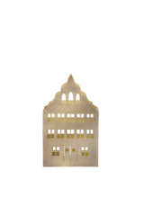 Candle Holder Brownstone Golden
