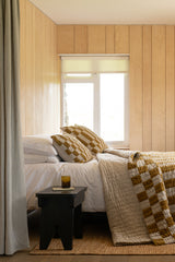 Checkerboard Bedspread Golden Lichen