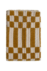 Checkerboard Bedspread Golden Lichen