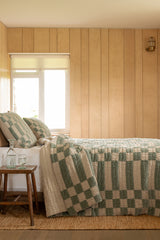 Checkerboard Bedspread Pewter