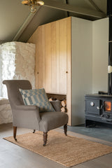 Checkerboard Cushion Cover Square Pewter