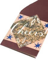 Cheers Bottle Shaped Card