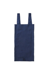 Linen Square Cross Apron Navy