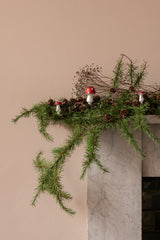 Christmas Ornament Mushroom Red set of 4