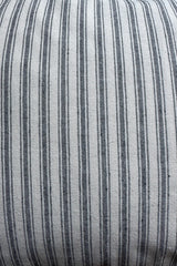 Ticking Stripe Cushion Cover Charcoal