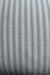 Ticking Stripe Cushion Cover Teal (Vertical)