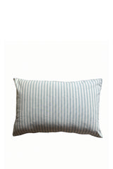 Ticking Stripe Cushion Cover Teal (Vertical)