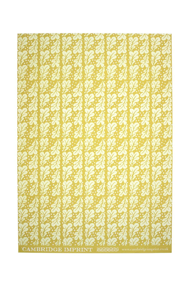 Patterned Wrapping Paper - Quercas Sap Green