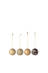 Paper Mache Baubles Gaya Gold