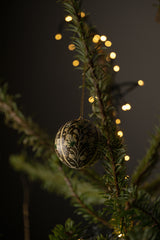 Paper Mache Baubles Gaya Gold