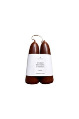 Wax Atelier Stubby Candle Pair - Raisin