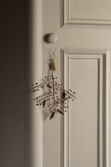 Brass & Red Berry Branch