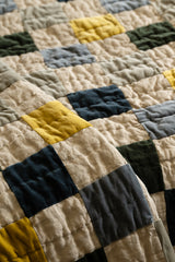 Velvet Remnant Patchwork Bedspread