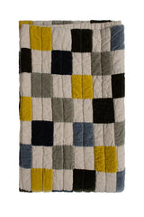 Velvet Remnant Patchwork Bedspread