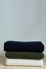 Fisherman Scarf Cashmere & Lambswool - Indigo