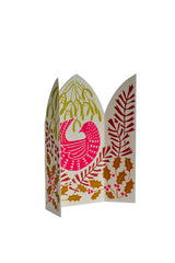 Triptych Card Hidden Winter Bird