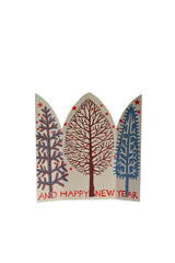 Triptych Card Winter Trees