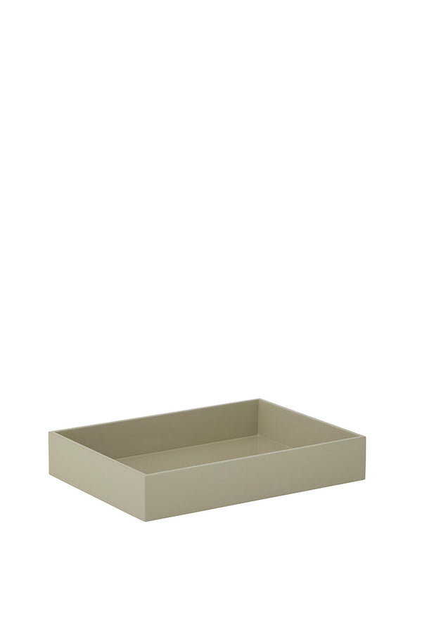Lacquer Rectangular Tray Sand