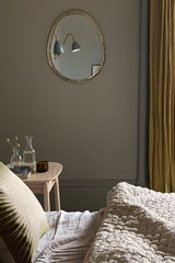 Egg Shaped Mirror Silver