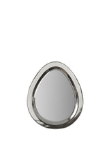 Egg Shaped Mirror Silver