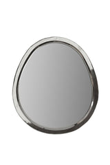 Egg Shaped Mirror Silver