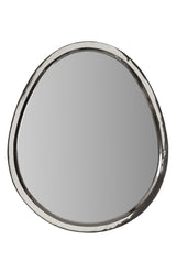 Egg Shaped Mirror Silver