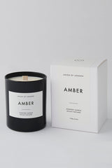 Amber Scented Candle - Black