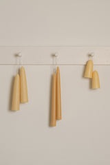 Giant Stubby Beeswax Candle Pair