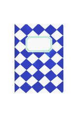 Blue and White Chequered A5 Sketch Notebook