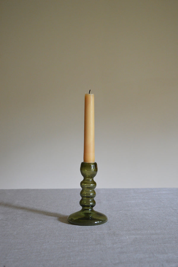 Bougeoir Bulles Vert Fume Candleholder
