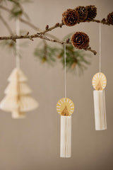 Honeycomb Candles - Cream S/3pcs