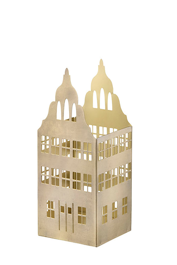 Candle Holder Brownstone Golden