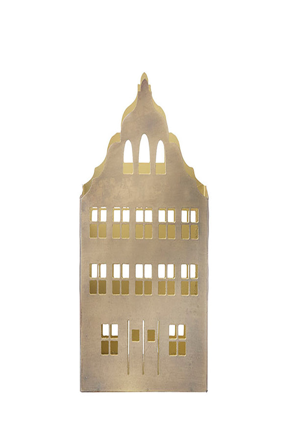 Candle Holder Townhouse Golden
