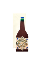 Cheers Bottle Shaped Card