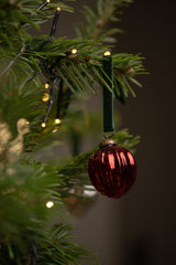 Glass Ornaments - Gala Carnelian S/4pcs