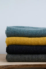 Fisherman Scarf Lambswool - Ochre