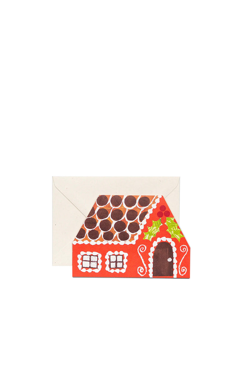Gingerbread House Card- Single
