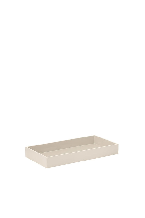 Lacquer Rectangular Tray Cream