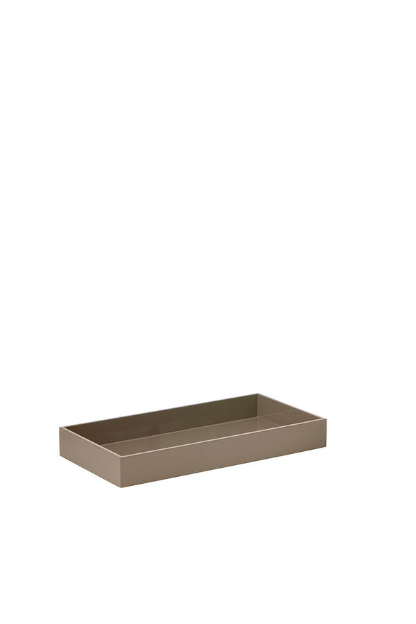 Lacquer Rectangular Tray Walnut