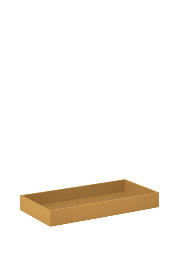 Lacquer Rectangular Tray Pecan