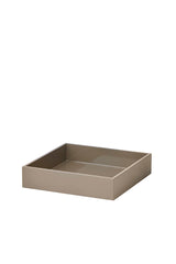Lacquer Square Tray Walnut Small