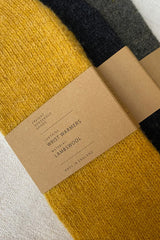 Wrist Warmers Lambswool - Ochre