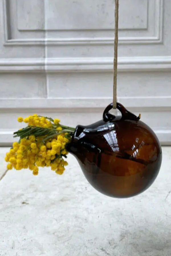 Vase Boule in Dark Brown