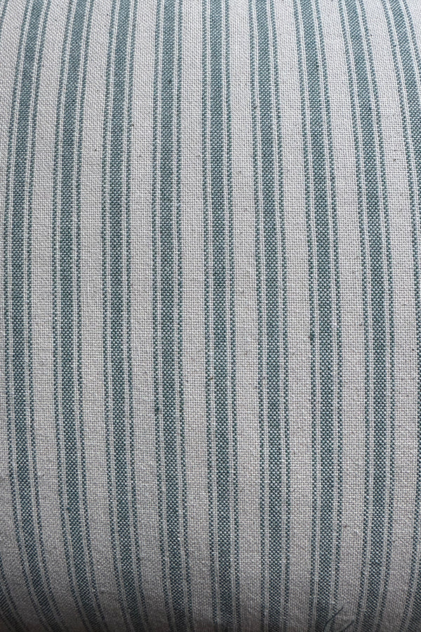 Ticking Stripe Cushion Cover Teal (Vertical)