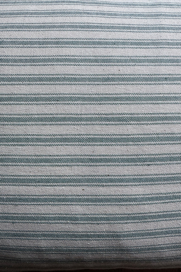 Ticking Stripe Cushion Cover Teal (Horizontal)