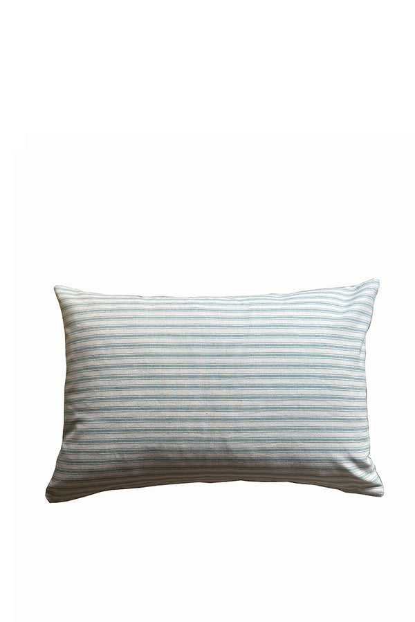 Ticking Stripe Cushion Cover Teal (Horizontal)