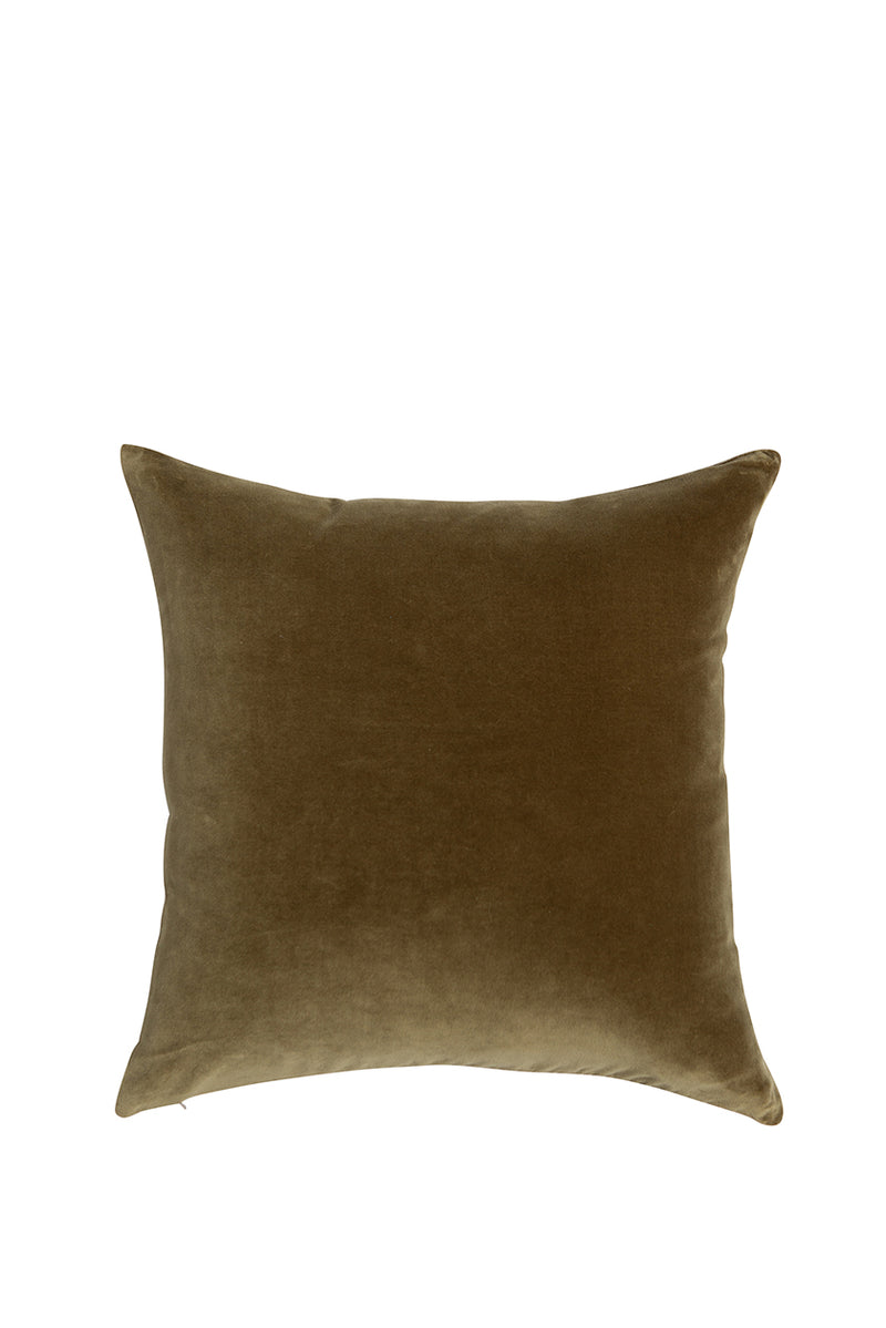 Velvet Linen Square Cushion Cover