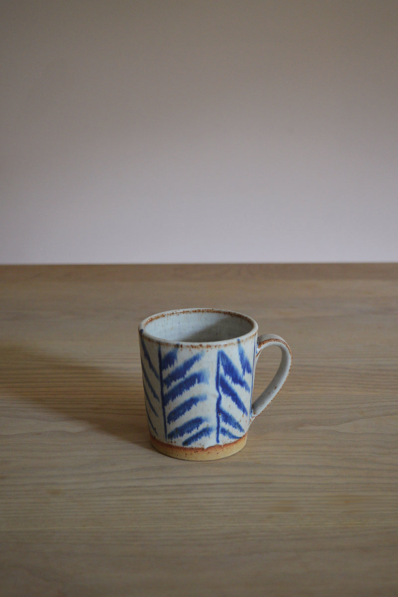 Pip Hartle Indigo Feather Mug