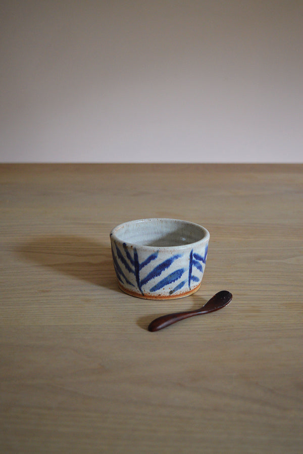 Pip Hartle Indigo Feather Sugar Bowl