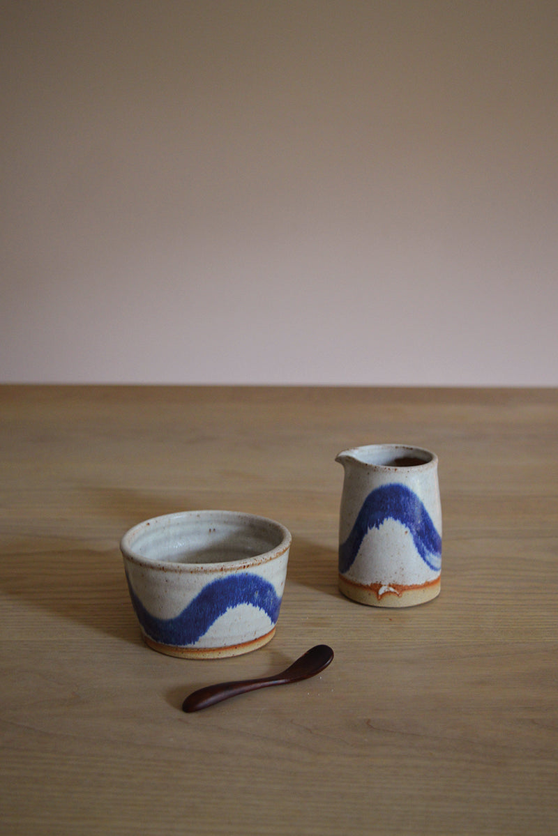 Pip Hartle Indigo Wave Sugar Bowl